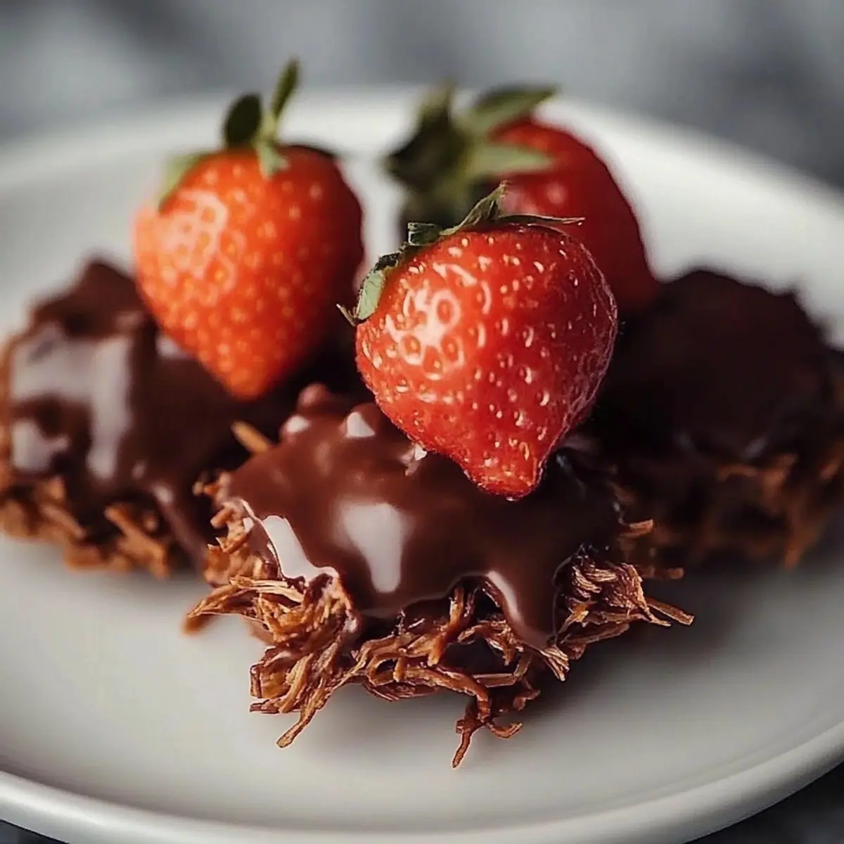 Chocolate Strawberry Yogurt Clusters