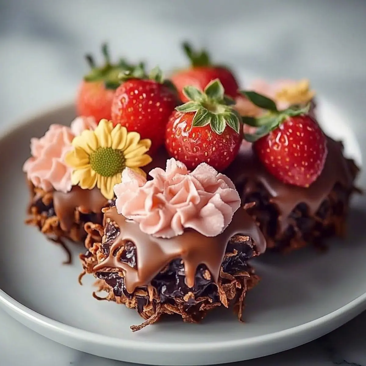 Chocolate Strawberry Yogurt Clusters