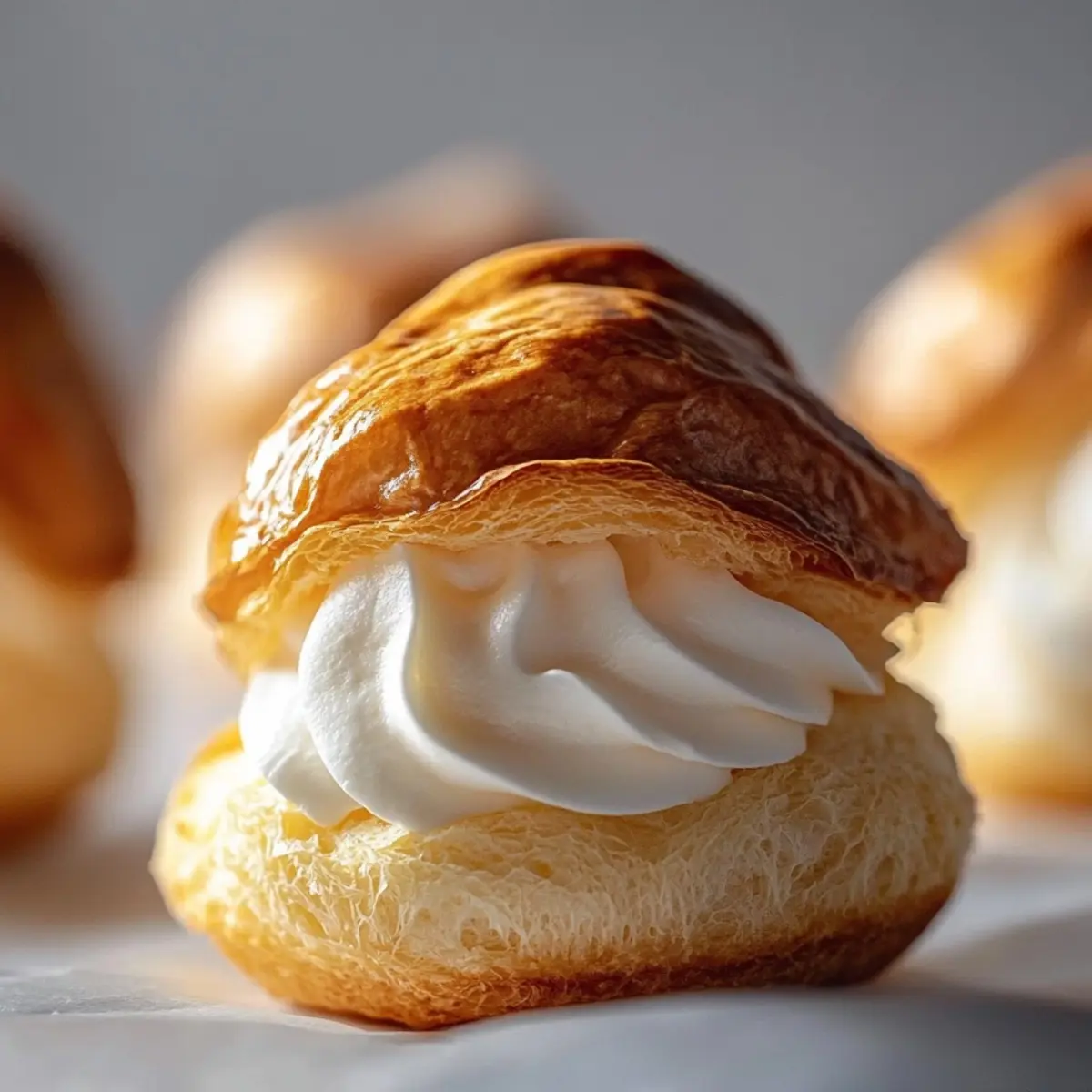 Cream Puffs with Chantilly Cream