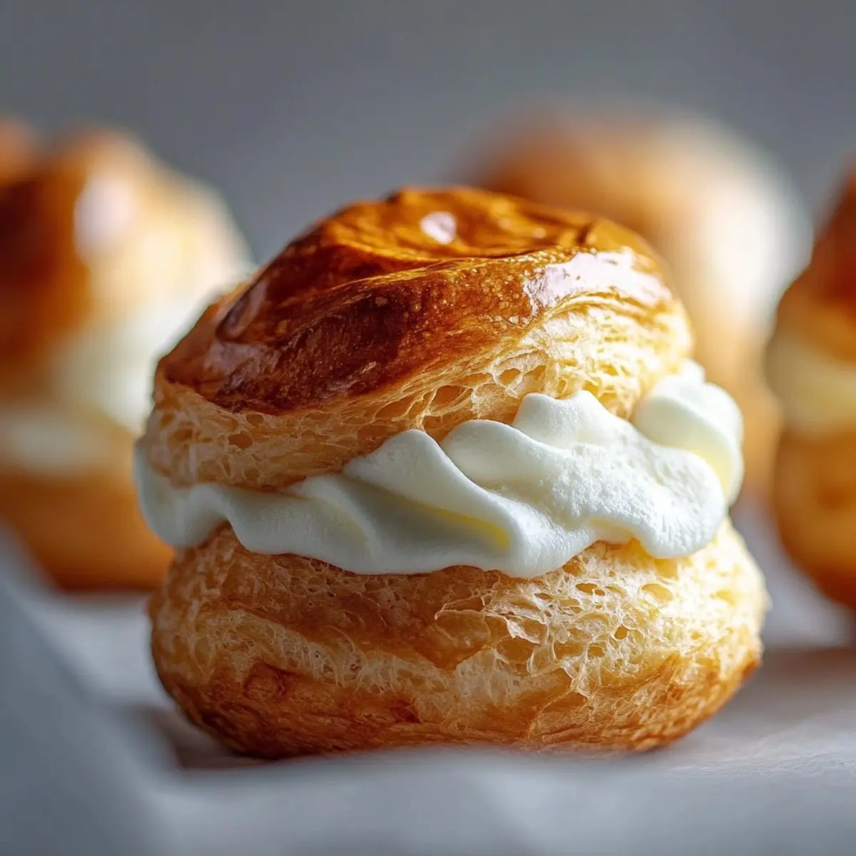 Cream Puffs with Chantilly Cream