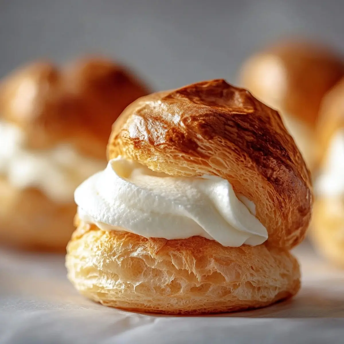 Cream Puffs with Chantilly Cream