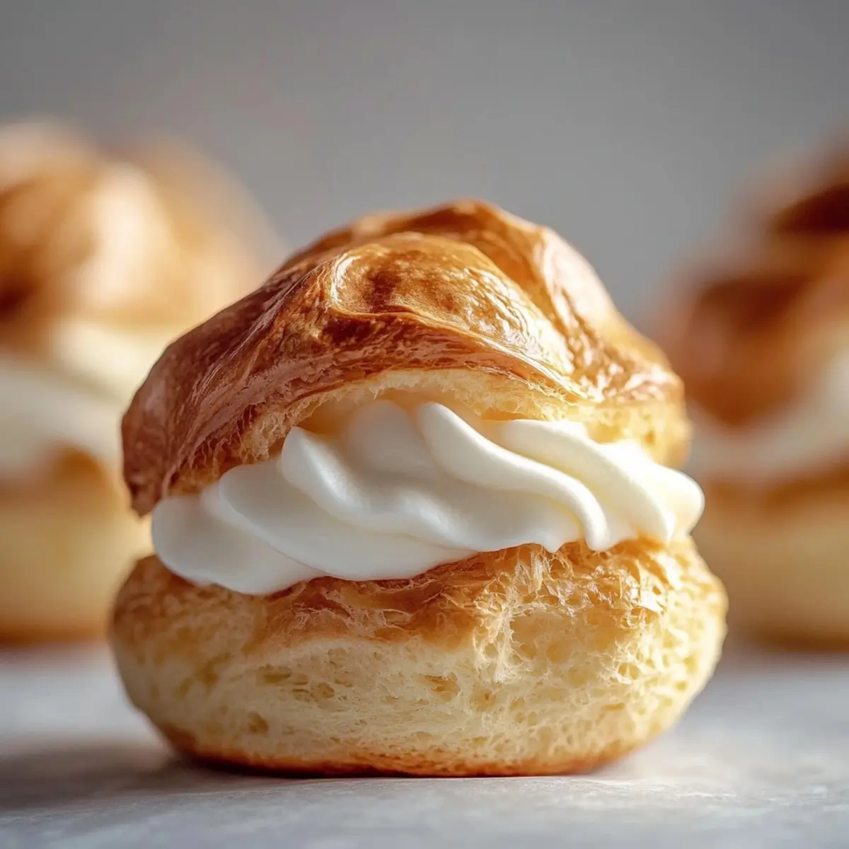 Cream Puffs with Chantilly Cream