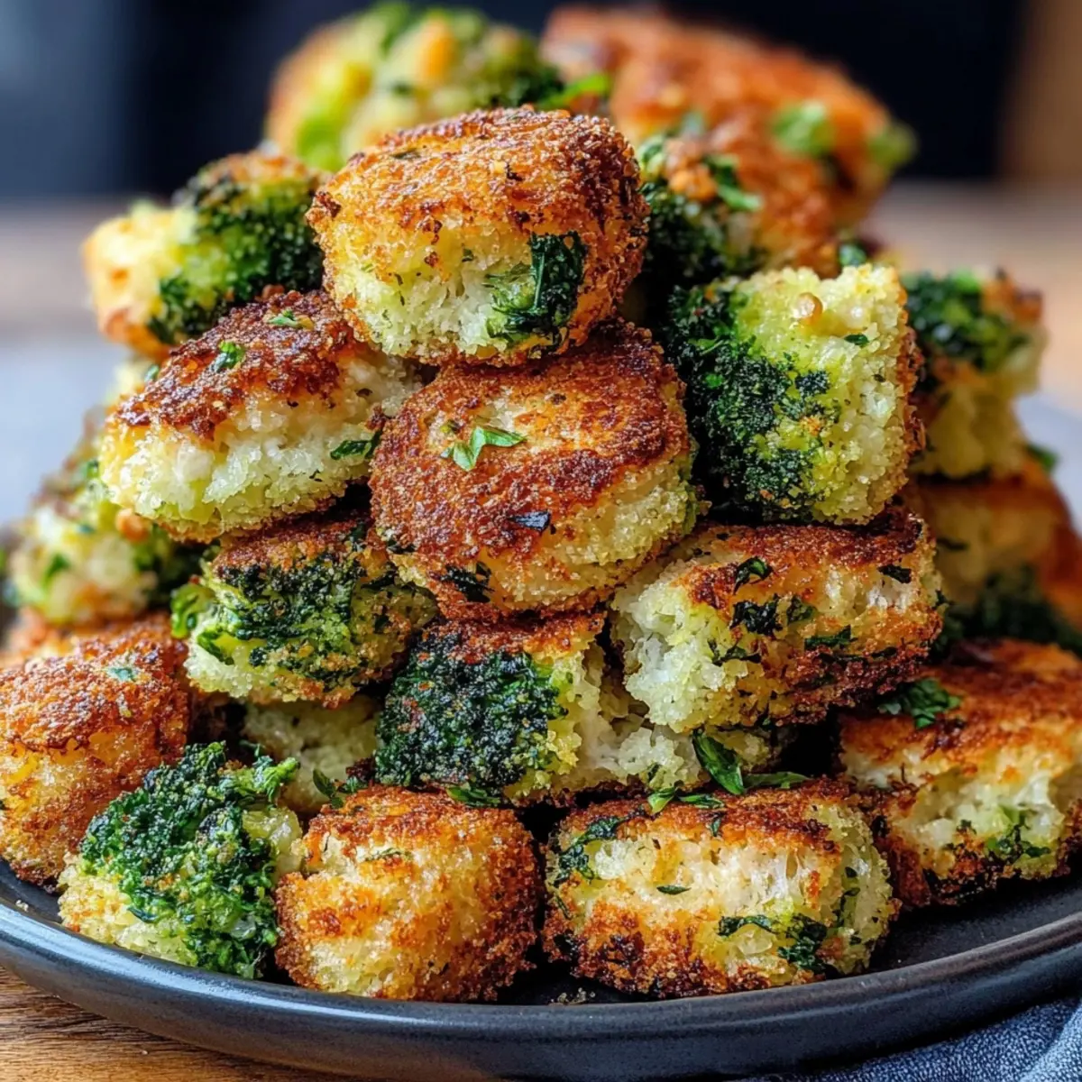Crispy Air Fryer Garlic Broccoli Bites