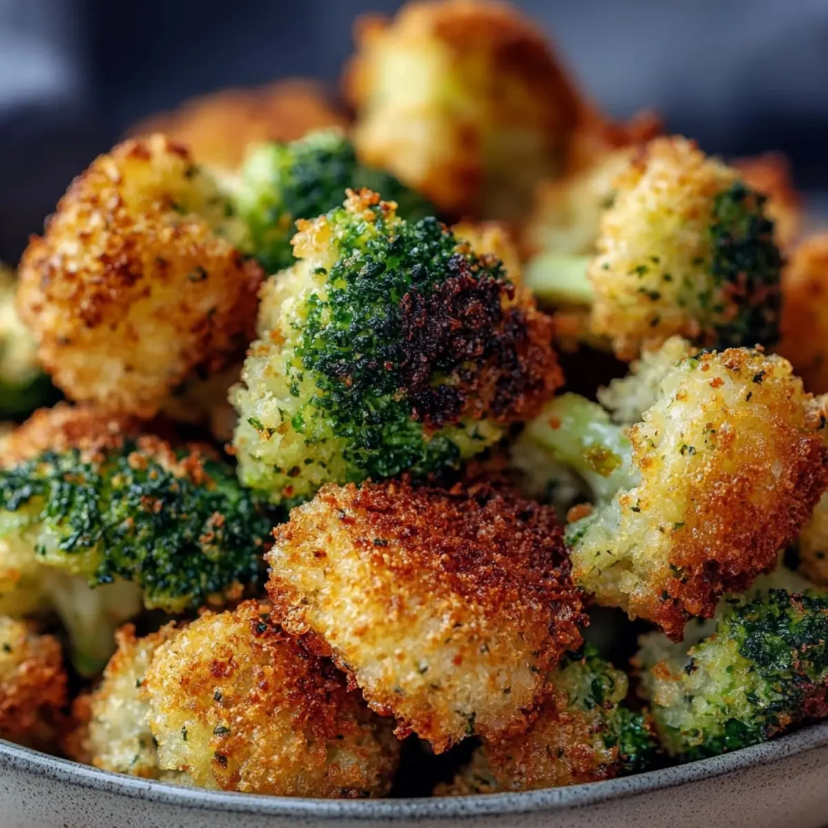 Crispy Air Fryer Garlic Broccoli Bites