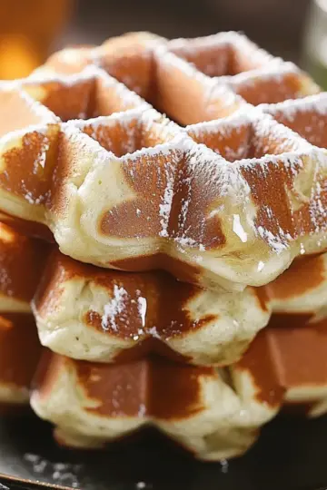 Mini Apple Fritter Waffle Donuts