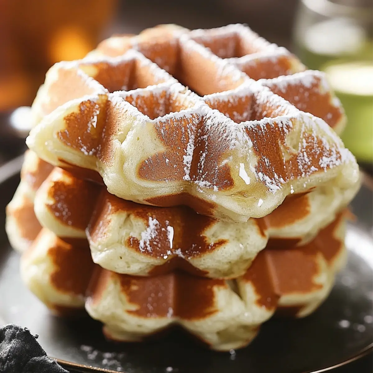 Mini Apple Fritter Waffle Donuts