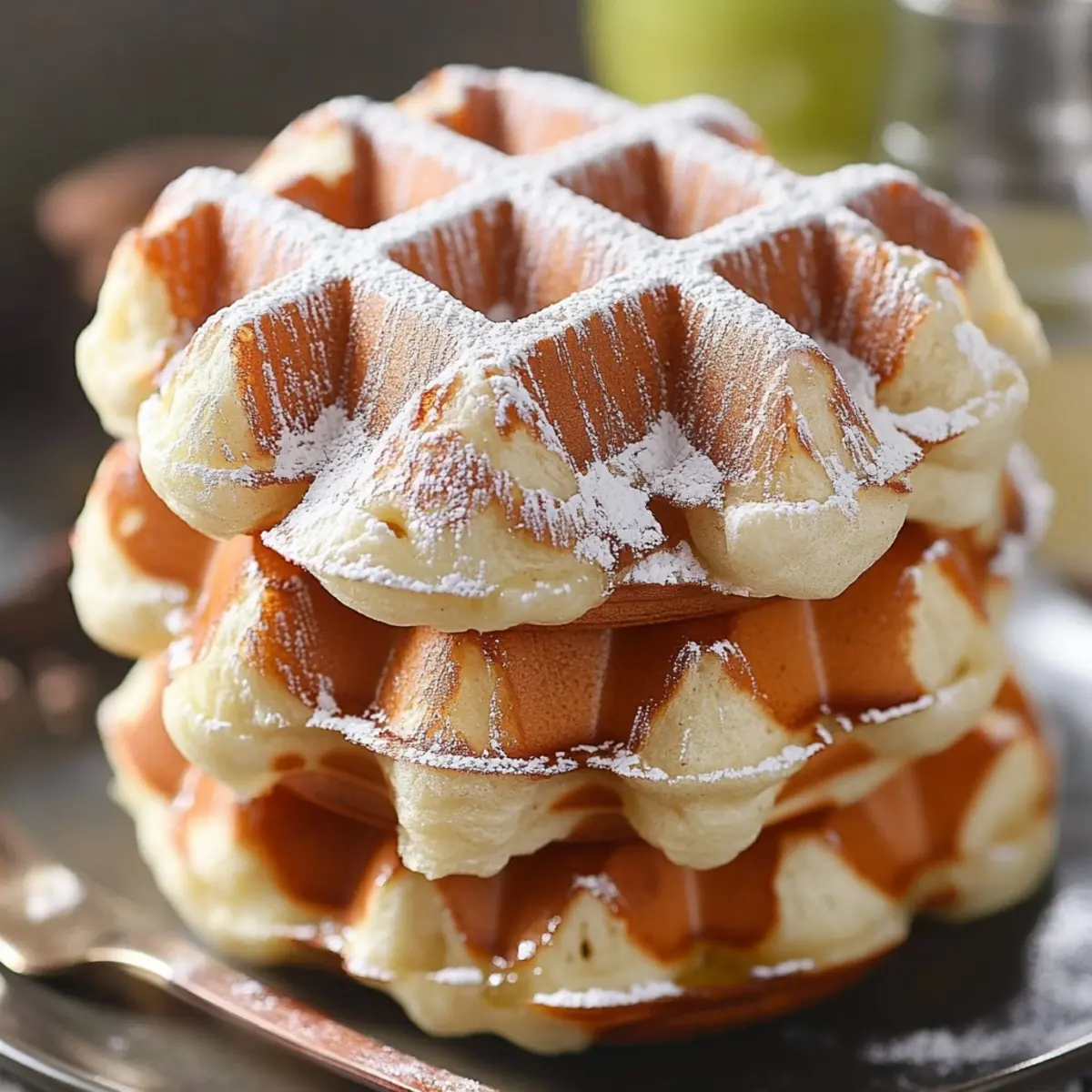 Mini Apple Fritter Waffle Donuts