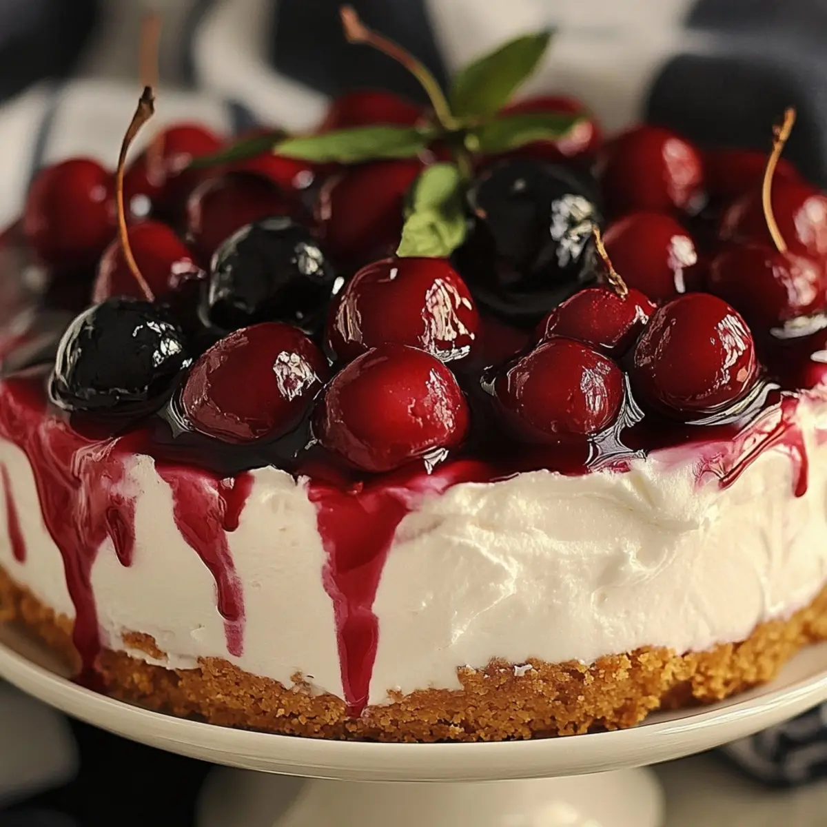 No-Bake Cherry Cheesecake