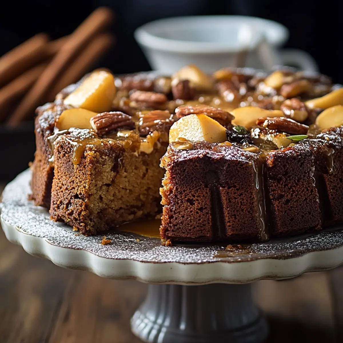 Spiced Cinnamon Apple Cake