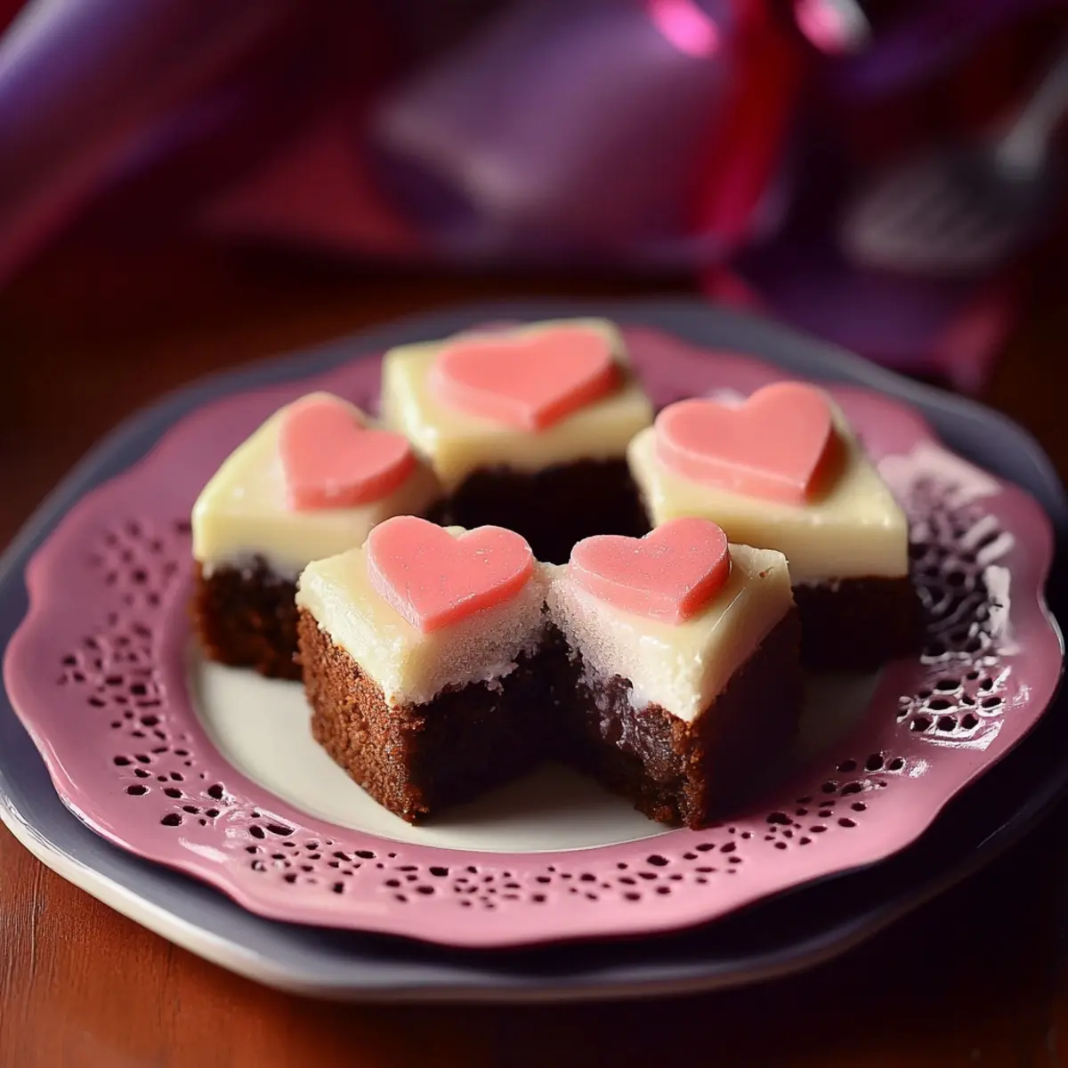 Valentine's Mini Cheesecake Squares