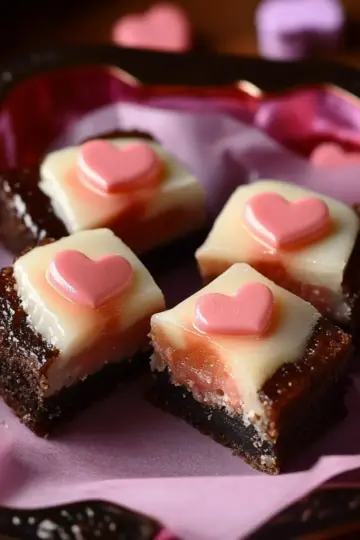 Valentine's Mini Cheesecake Squares