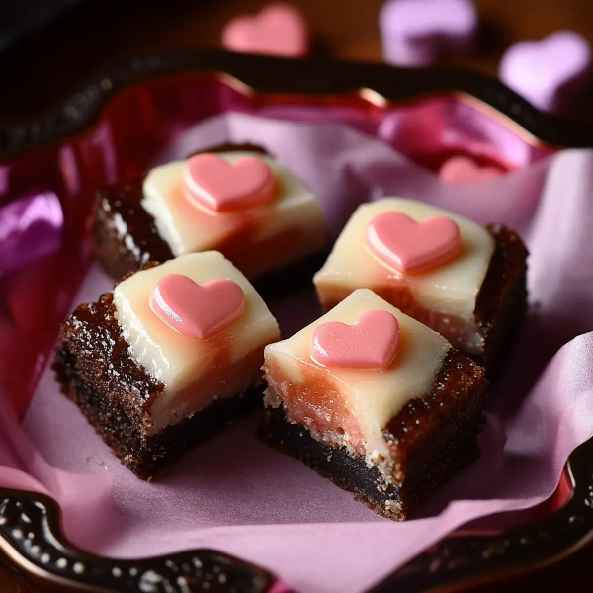 Valentine's Mini Cheesecake Squares