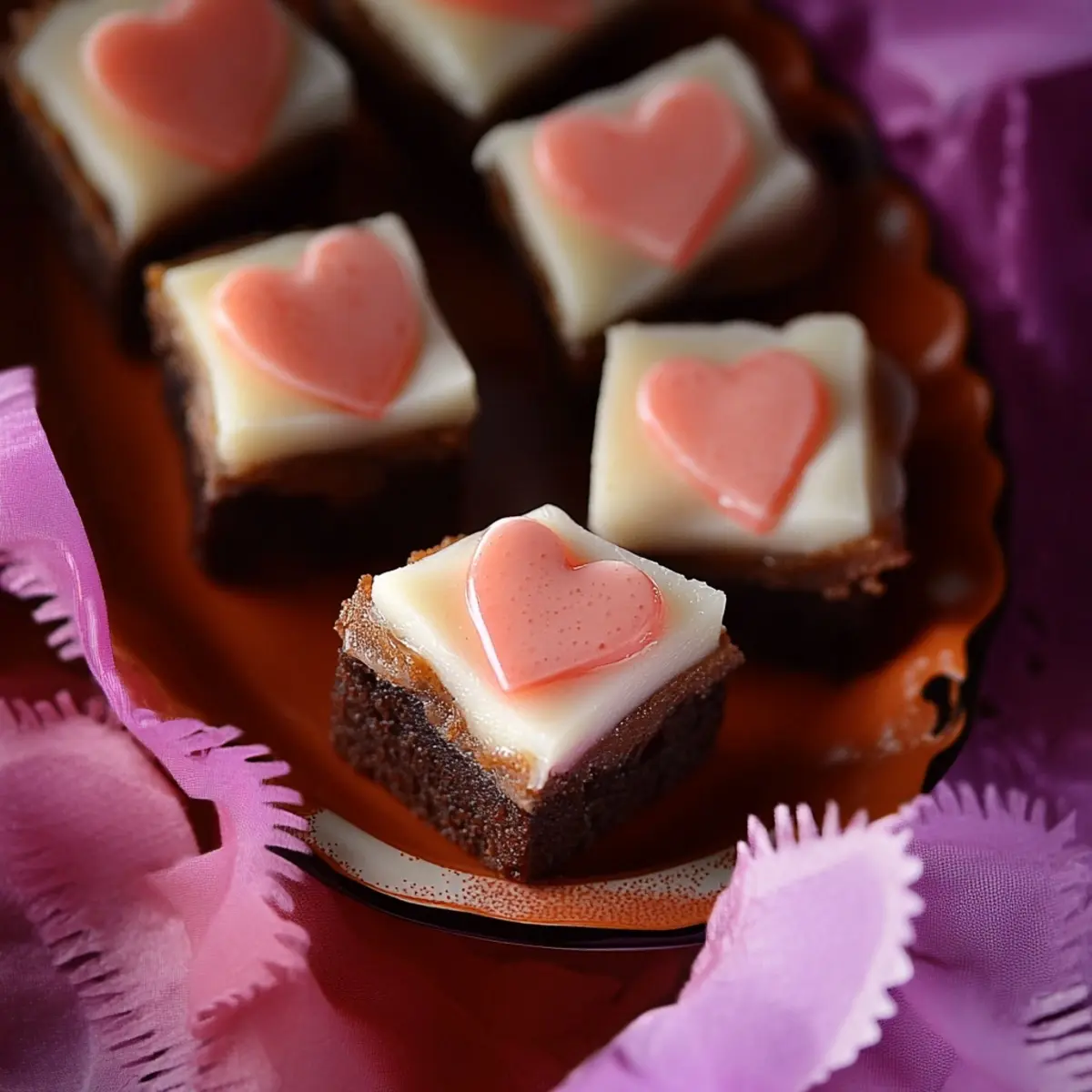 Valentine's Mini Cheesecake Squares